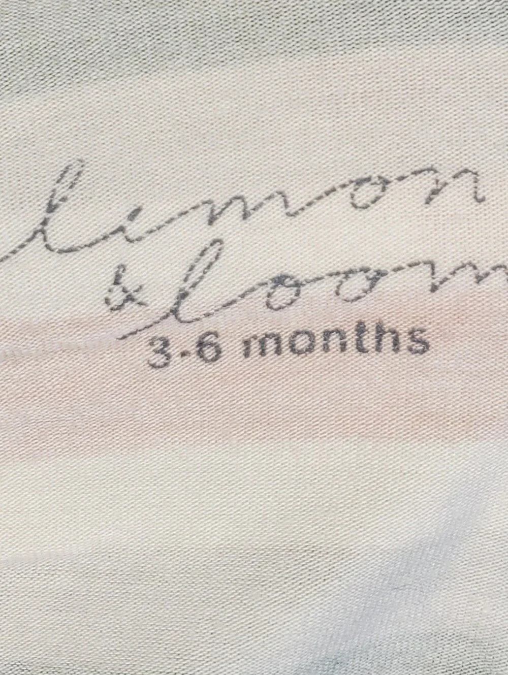 Lemon & Loom One-piece Sleeper Footie Striped Baby 3-6 Months